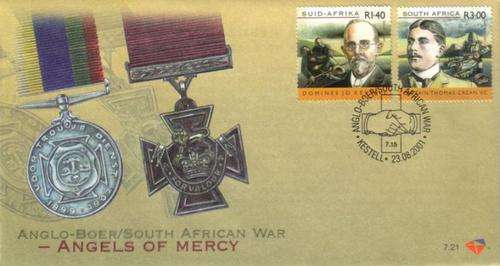 South Africa - 2001 Anglo-Boer War Angels of Mercy FDC 7.21
