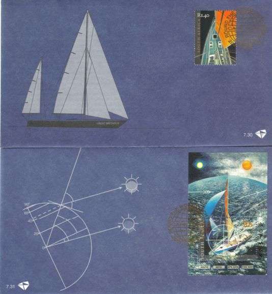 South Africa - 2001 Round the World Yacht Race FDC Set
