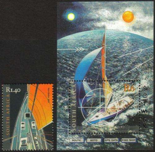 South Africa - 2001 Round the World Yacht Race Set MNH SACC 1429-1430