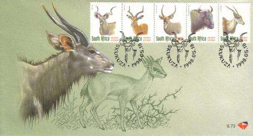 South Africa - 1998 Redrawn 6th Def Antelope FDC