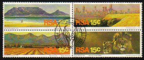 South Africa - 1975 Tourism Used Block SACC 393-396