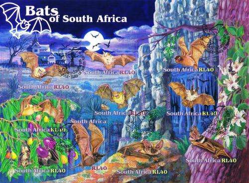 South Africa - 2001 Bats Sheet Used SACC 1388-1397