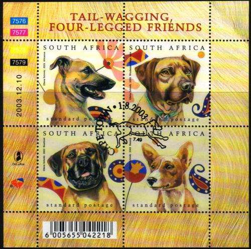 South Africa - 2003 Junass Dogs MS Reprint Used SACC 1532a