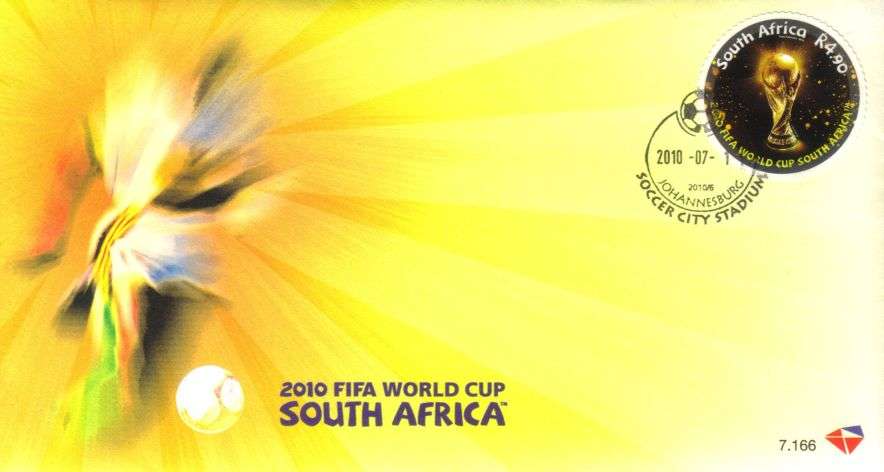 South Africa - 2010 FIFA World Cup FDC 7.166 MATCH COVER Final: Spain vs Netherlands