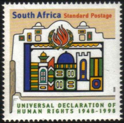 South Africa - 1998 Universal Declaration of Human Rights MNH SACC 1182 (1180)