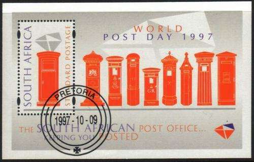 South Africa - 1997 World Post Day MS Used SACC 1068 (1063)
