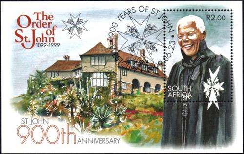 South Africa - 1999 900th Anniversary of Order of St John Mandela Used SACC 1208 (1205)