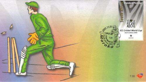 South Africa - 2001 Cricket World Cup 2003 FDC 7.35