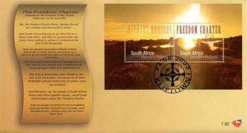 South Africa - 2005 Freedom Charter FDC 7.92
