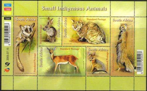 South Africa - 2005 Small Mammals Sheet MNH SACC 1737 (1716)