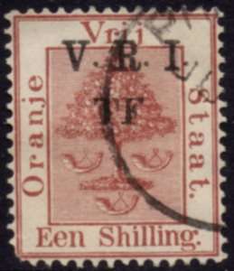 Orange Free State - 1900 VRI 1s Telegraaf TF Used