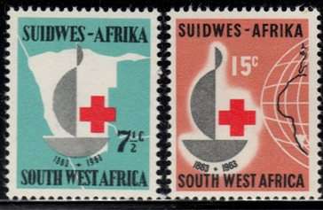 SWA - 1963 Centenary of Red Cross Set MNH SACC 222-223