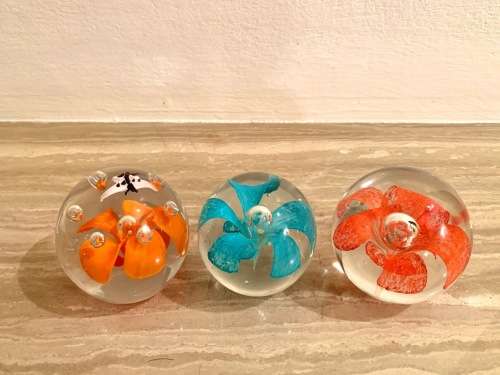 Crystal paperweight set 3