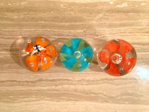 Crystal paperweight set 3