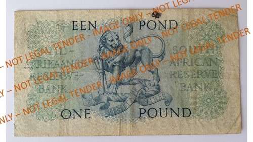 1958 1 Pound MH De Kock 3rd Issue A/E