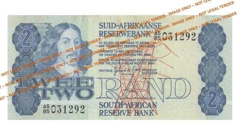1981 2 Rand GPC De Kock 2nd Issue AE (A5 85), (A5 89) & (A5 92) - 3 Notes