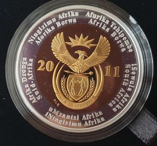 2011 Proof SARB 90th Anniversary Silver 1oz Crown R5 Coin