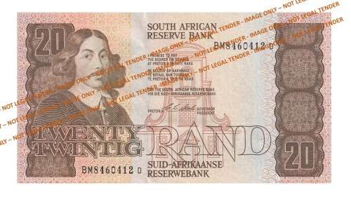 1990 20 Rand CL Stals 1st Issue (BM84 12-13)  2 Notes in Sequence