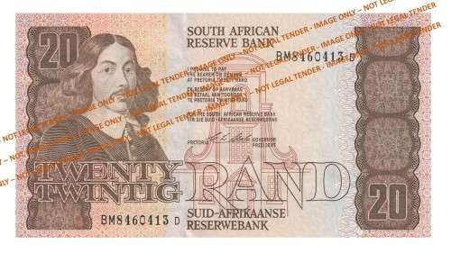 1990 20 Rand CL Stals 1st Issue (BM84 12-13)  2 Notes in Sequence