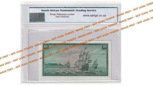 Graded 1976 10 Rand TW De Jongh 3rd Issue Replacement E/A (W21)  SANGS 58 AU