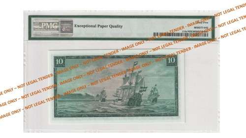 Graded 1975 10 Rand TW De Jongh 3rd Issue Replacement A/E (W20)  PMG 65 Gem Uncirculated