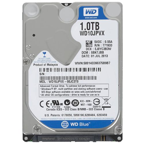 Western Digital Blue 1TB 2.5Inch Laptop HDD