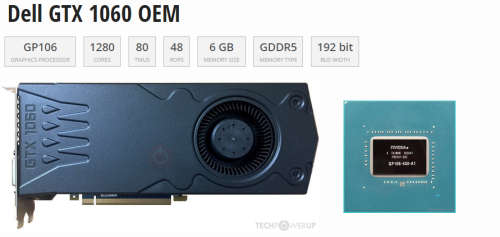 Dell Nvidia Geforce GTX1060 6GB @ R1 No Reserve!!