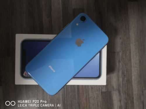 Iphone XR 64Gb Blue Excellent Condtion with Box and accesories Please Read! R1 No Reserve!