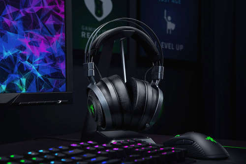 Razer Nari Ultimate for PS4 Wireless Gaming Headset HyperSense COMFORT R1 NR