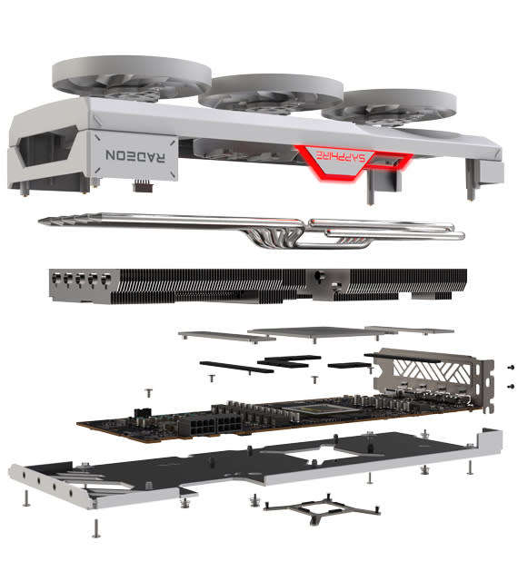 Sapphire AMD RX7800XT 16Gb Pure Addition Whire Graphics Card with OG Packaging @R1 NR