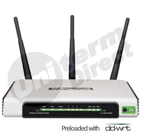 TL-WR1043ND Preloaded with DD-WRT Firmware
