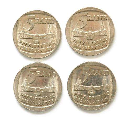 R5.00 Presidential Inauguration coins (packet of 4)
