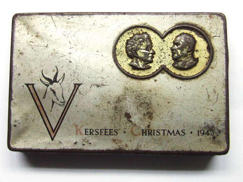 WW2 Kersfees/Christmas Gift Tin 1943 for SA Troops