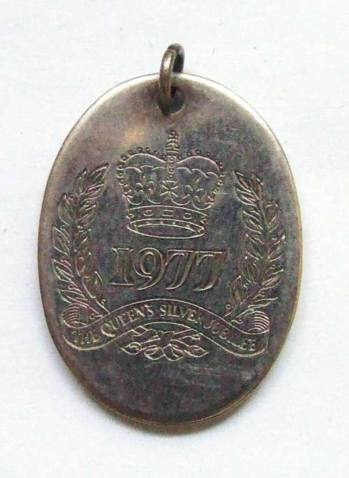 1977 Queen Elizabeth Silver Jubilee Pendant