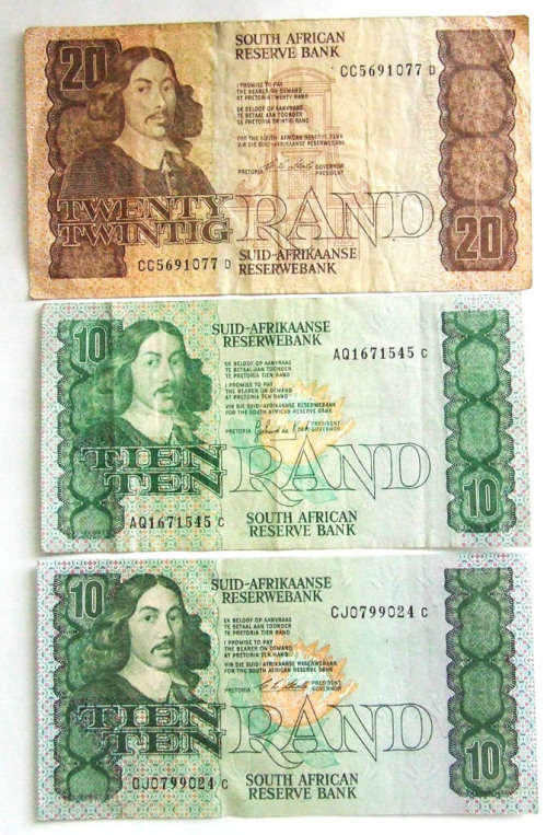 SA Reserve Bank Notes (3)
