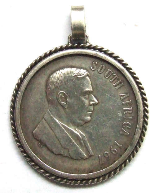 1967 Republic of SA R1 (Mounted as a Pendant)