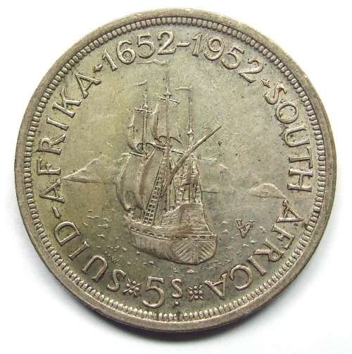 1952 Union of SA 5 Shillings