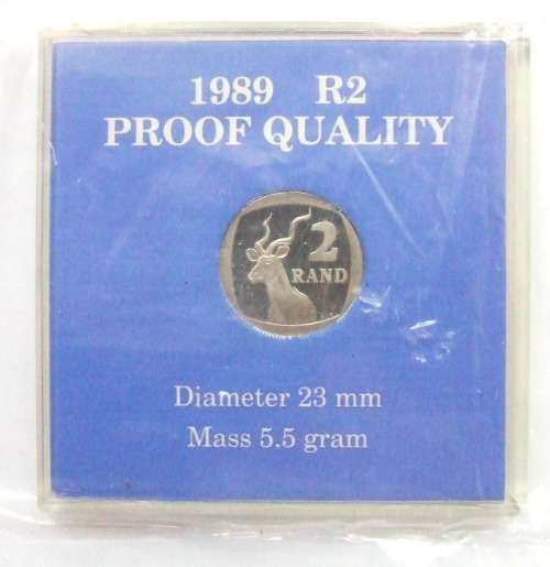 1989 South Africa Proof Quality R2 (Sealed)