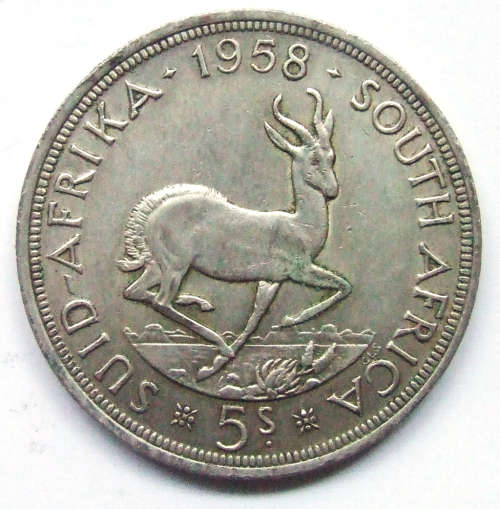 1958 Union of SA 5 Shillings
