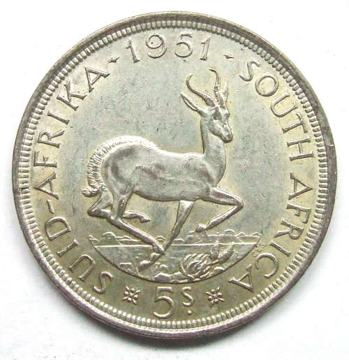 1951 Union of SA 5 Shillings