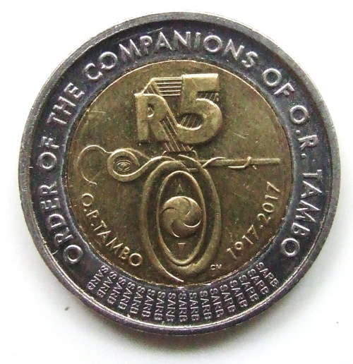 ** NEW ** 2017 South Africa R5 " O.R.Tambo