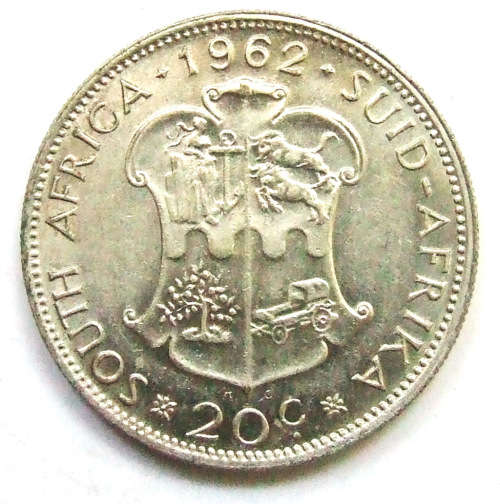1962 South Africa 20 Cents