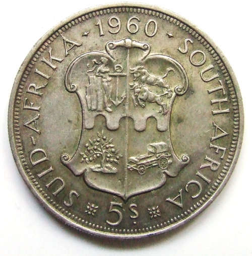 1960 Union of SA 5 Shillings