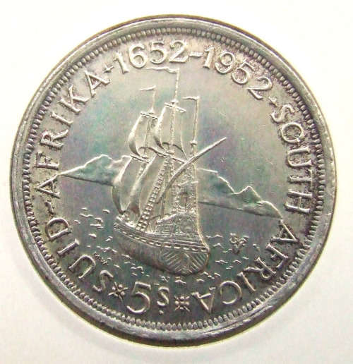 1952 Union of SA 5 Shillings