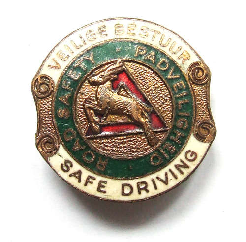 Road Safety "Safe Driving" Button Badge