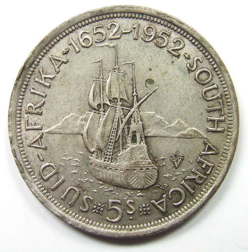 1952 Union of SA 5 Shillings