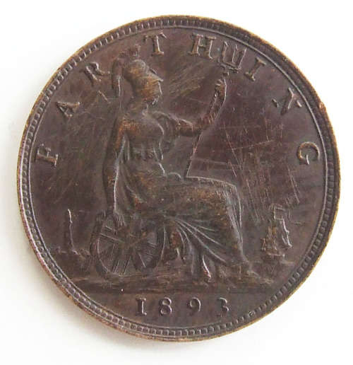 1893 British Farthing