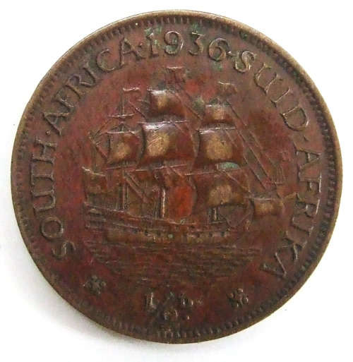 1936 Union of SA Half Penny
