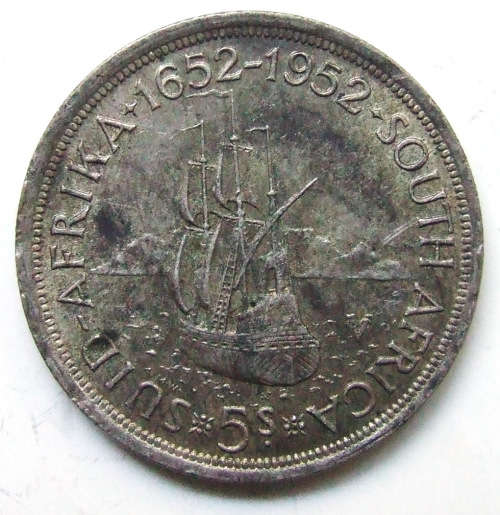 1952 Union of SA 5 Shillings