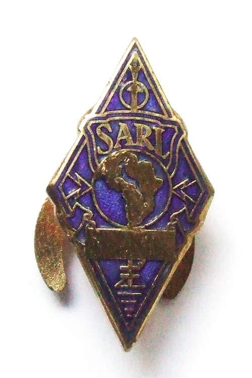 South African Radio League Buttonhole Badge